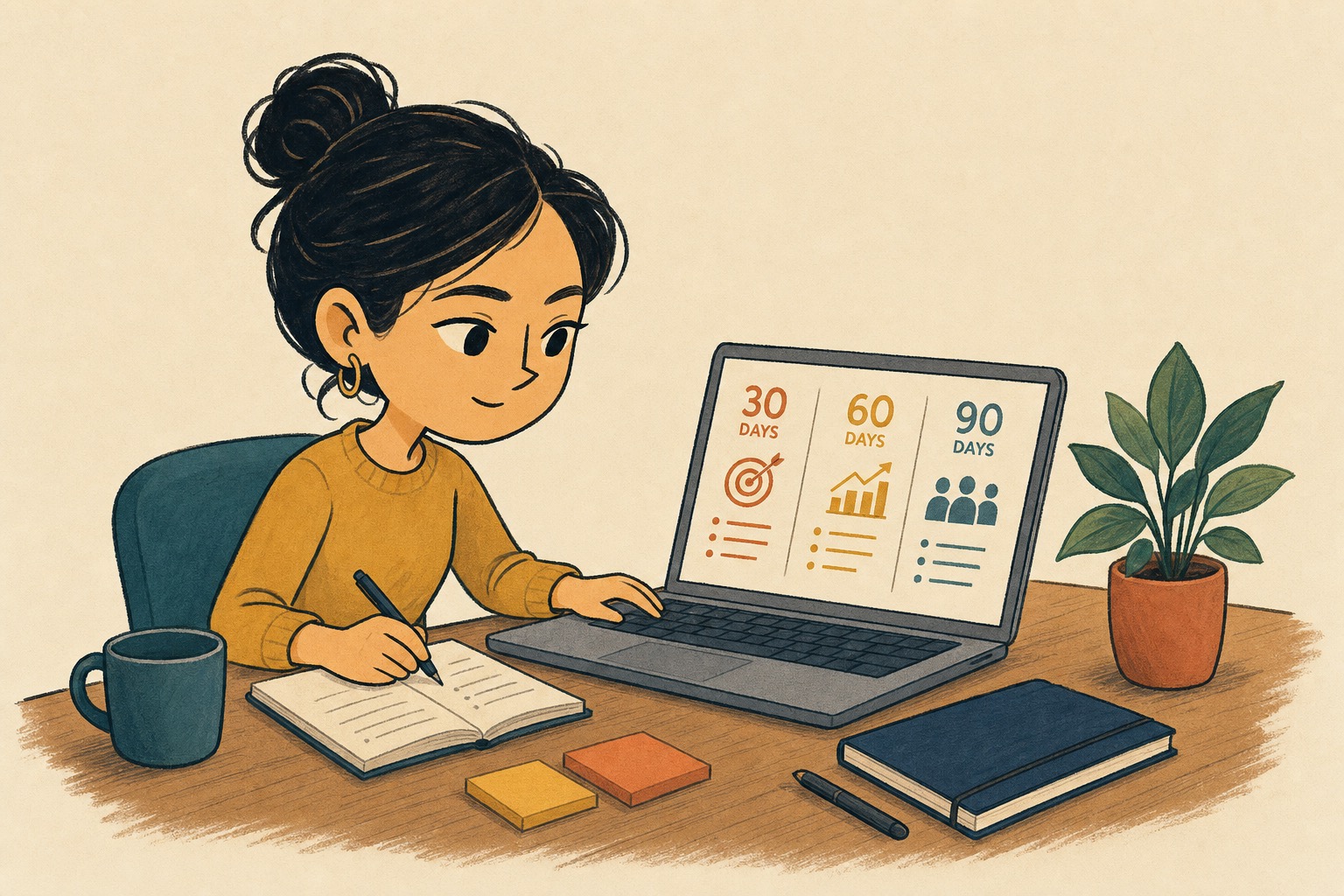 The 30-60-90 day plan for new roles